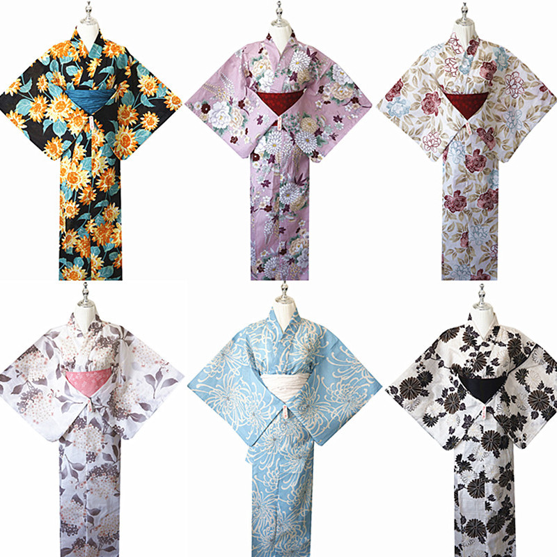 New Ethnic Fashion - Nuovo Accappatoio Kimono in Stile Tradizionale,