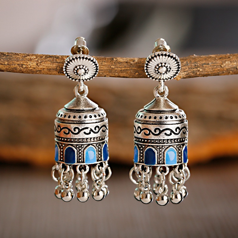 Ethnic Fashion India - 2020 delle donne indiane Jhumka Jhumki