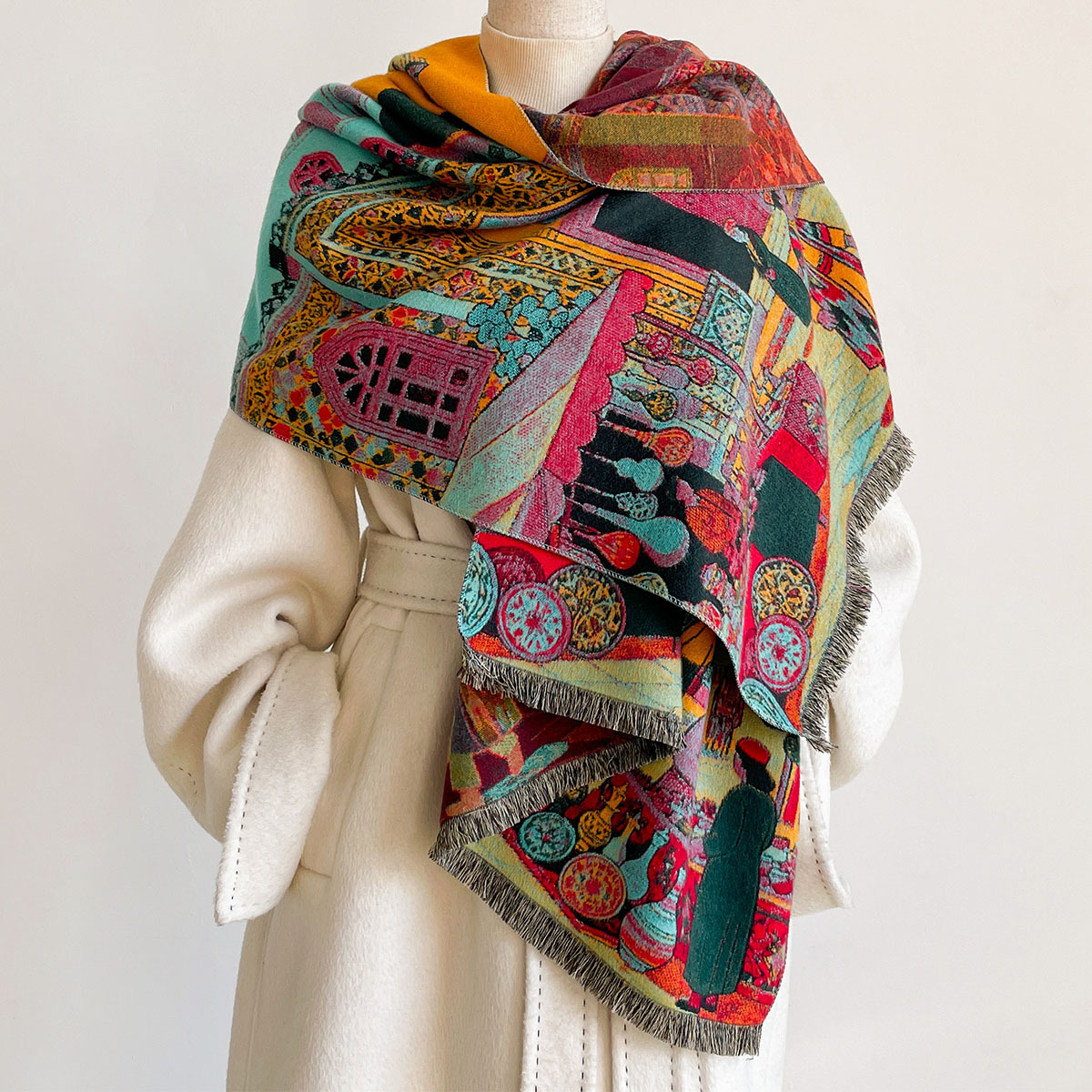 Sciarpa reversibile in finta c - Go Ethnic Fashion recensione e prezzo