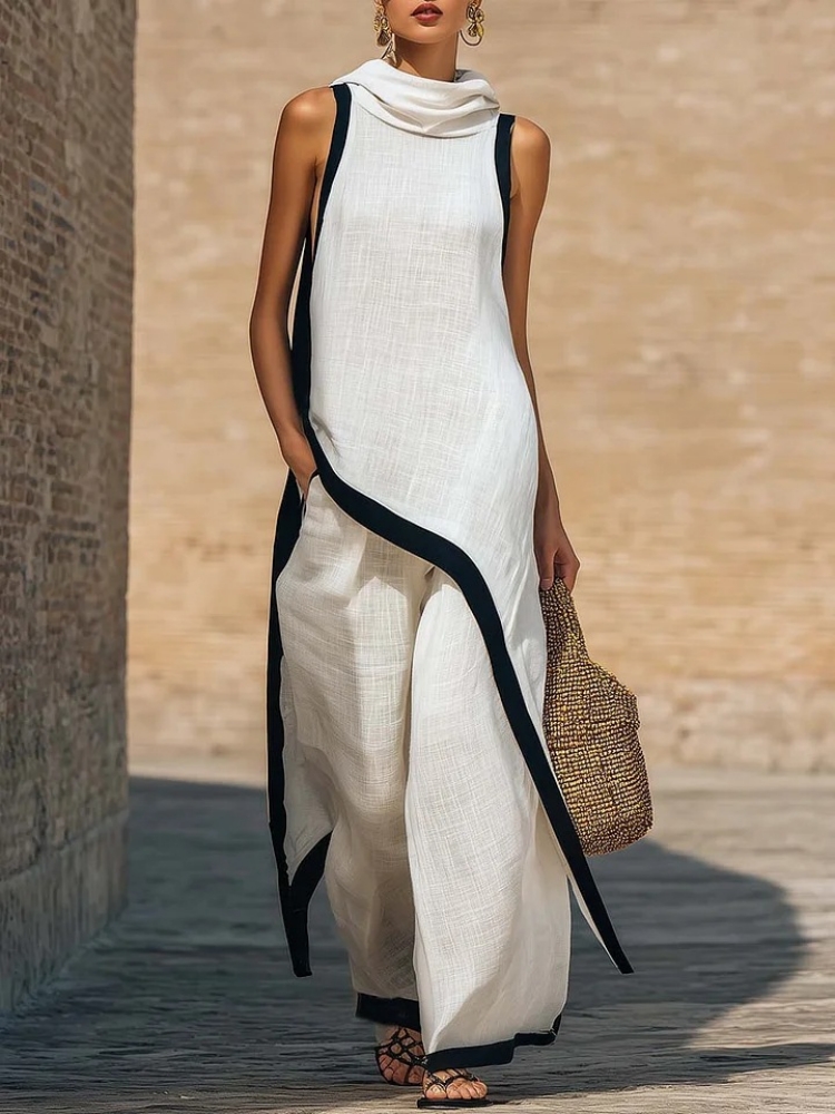 Completo da donna in lino a co - Ethnic Fashion Design recensione e prezzo